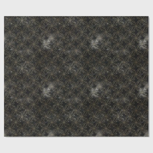 Crawly Spider Web Halloween Patroon Cadeaupapier (Vlak)