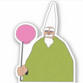 Crawly The Gnome Wizard Sticker (Voorkant)