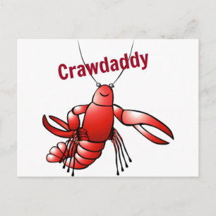 Crawpapa Red Crayfish Briefkaart