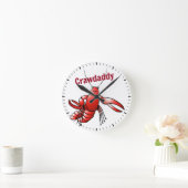 Crawpapa Red Crayfish Ronde Klok (Huis)