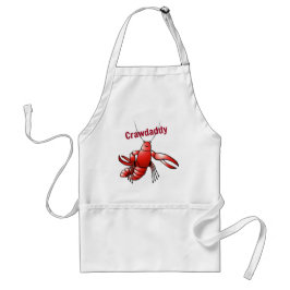 Crawpapa Red Crayfish Standaard Schort