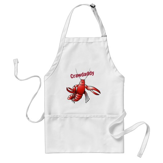 Crawpapa Red Crayfish Standaard Schort (Voorkant)