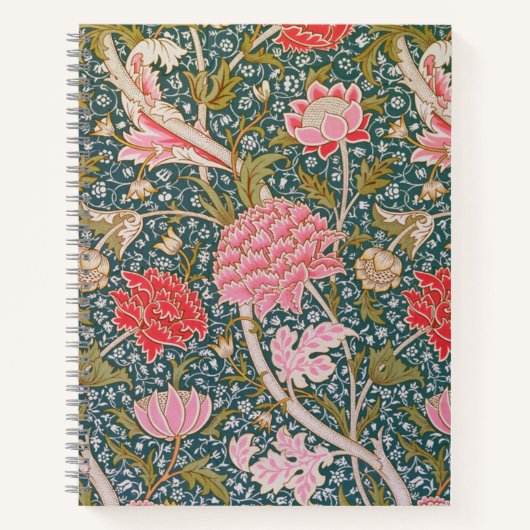 Cray - Art nouveau floral print by William Morris Notitieboek (Voorkant)