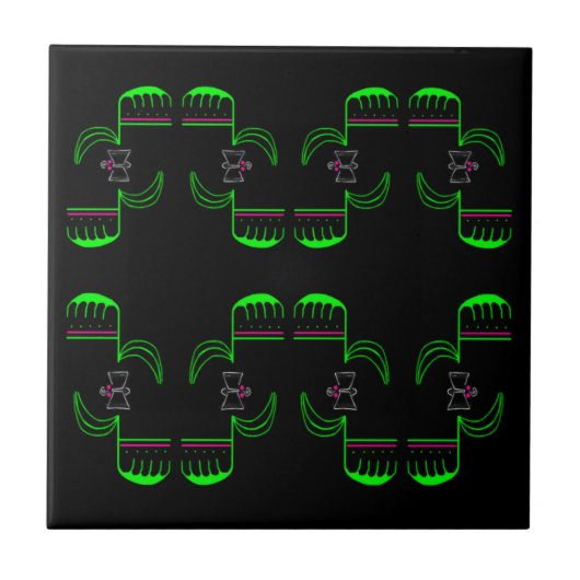 Cray Cray Venus Flytrap Keramische Tegel Tegeltje (Voorkant)