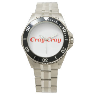 Cray Crazy die gek wordt. Bull Wild Animal Horloge