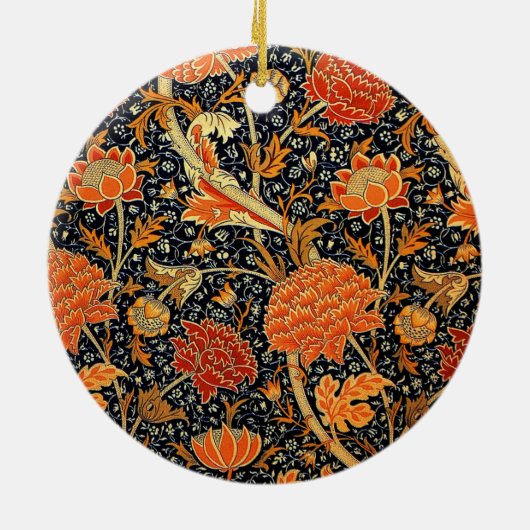 Cray, een mooi  design van William Morris, Keramisch Ornament (Achterkant)
