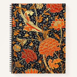 Cray, een mooie vintage ontwerp van William Morris Notitieboek