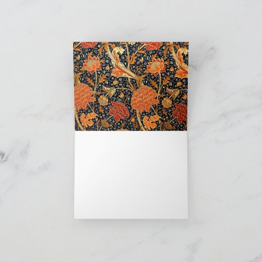 Cray, een prachtig William Morris-ontwerp. Bedankkaart (Binnen)