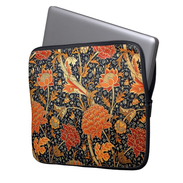 Cray, een prachtig William Morris-ontwerp. Laptop Sleeve (Voorkant Links)