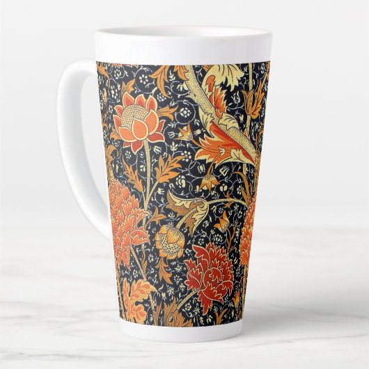 Cray, een prachtig William Morris-ontwerp. Latte Mok (Linkerhoek)