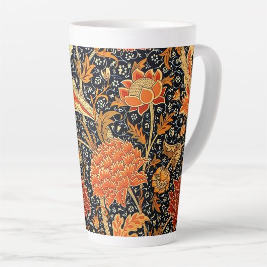 Cray, een prachtig William Morris ontwerp, Latte Mok (Rechterhoek)