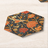 Cray, een prachtig William Morris patroon Kartonnen Onderzetters (Schuin)