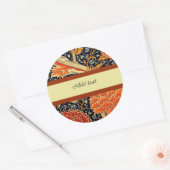 Cray, een William Morris-ontwerp, Sjabloon Ronde Sticker (Envelop)