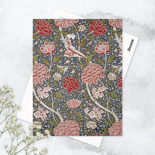 Cray Floral Textiel Patroon William Morris Briefkaart
