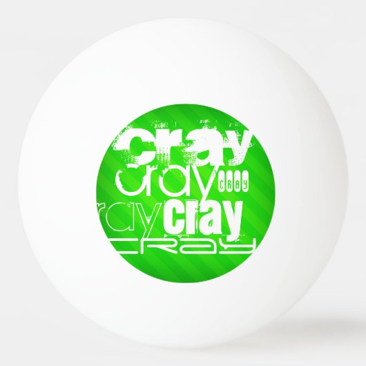 Cray; Neon Green Stripes Pingpongbal (Voorkant)