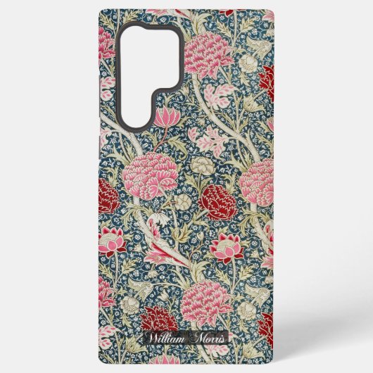 Cray Pattern - bloemen & bladeren - William Morris Samsung Galaxy Hoesje (Achterkant)