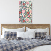 Cray Pattern (door William Morris) Art Canvas Afdruk (Insitu (Slaapkamer))
