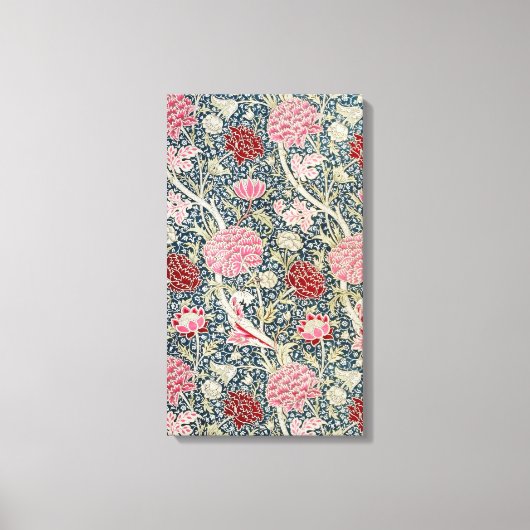 Cray Pattern (door William Morris) Art Canvas Afdruk (Voorkant)