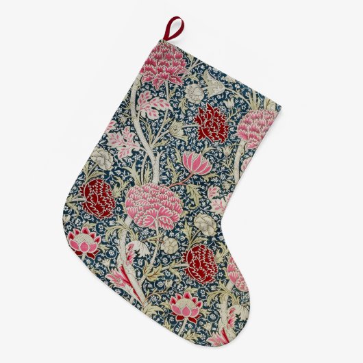 Cray Pattern (door William Morris) Grote Kerstsok (Voorkant (Hangend))