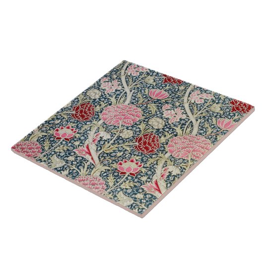 Cray Pattern (door William Morris) Tegeltje (Zijkant)