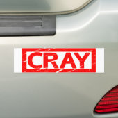 Cray Stamp Bumpersticker (Op auto)