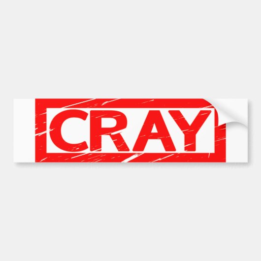 Cray Stamp Bumpersticker (Voorkant)