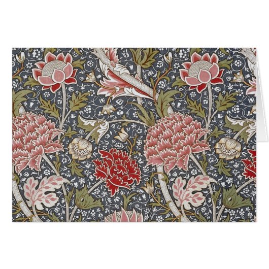 Cray Textiel William Morris Fine Art Blank Kaart (Voorkant Horizontaal)