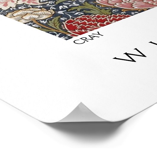 Cray Textile Pattern Wiiliam Morris Poster (Hoek)