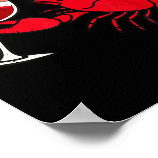 Crayfish Boil Party Funny Crawfish Lobster Seafood Poster (Hoek)