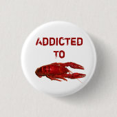 Crayfish/Crawfish/Crawdad Items Ronde Button 3,2 Cm (Voorkant)