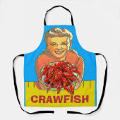 Crayfish, Crawfish voegt tekst toe, Apron Schort (Voorkant)