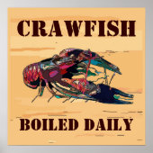 Crayfish Crawfish Wood Kijk Poster (Voorkant)