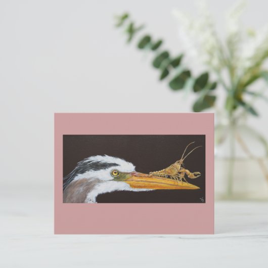 Crayfish leert briefkaart lekken (Staand voorkant)