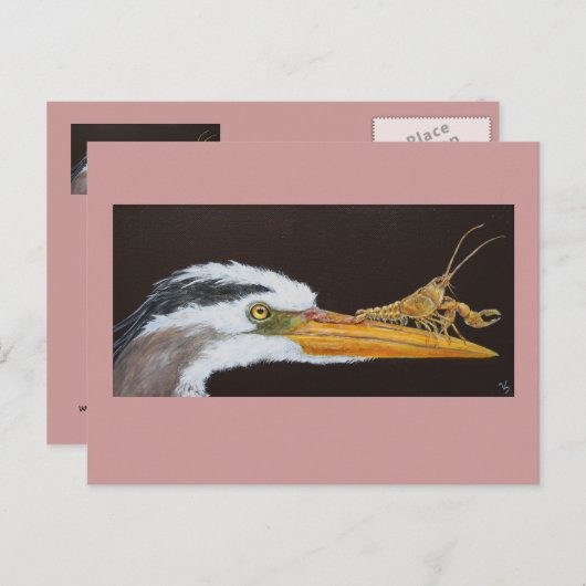 Crayfish leert briefkaart lekken (Voorkant / Achterkant)