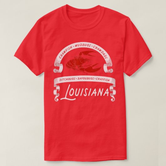 Crayfish Louisiana T-shirt (Design voorkant)