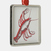 Crayfish Metalen Ornament (Rechts)