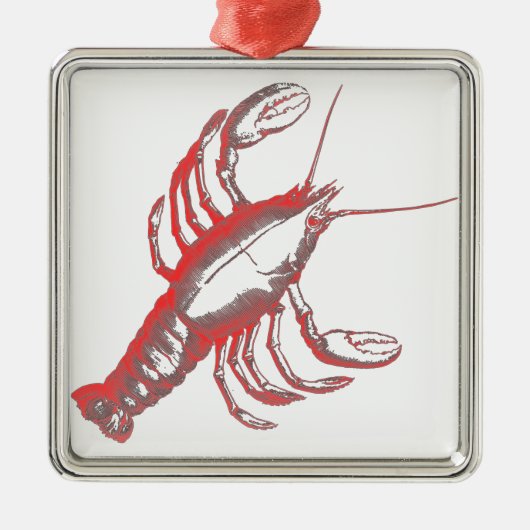 Crayfish Metalen Ornament (Voorkant)