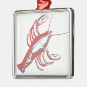 Crayfish Metalen Ornament (Links)