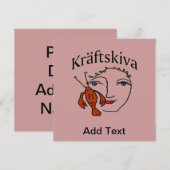 Crayfish Party, Kräftskiva Kaart (Voorkant / Achterkant)