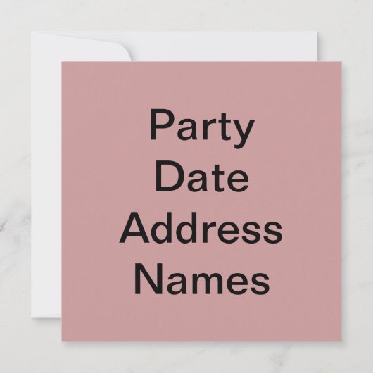 Crayfish Party, Kräftskiva Kaart (Achterkant)