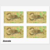 Crayfish Rechthoekige Sticker (Vel)