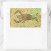 Crayfish Rechthoekige Sticker (Tas)