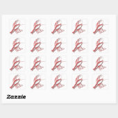 Crayfish Vierkante Sticker (Vel)