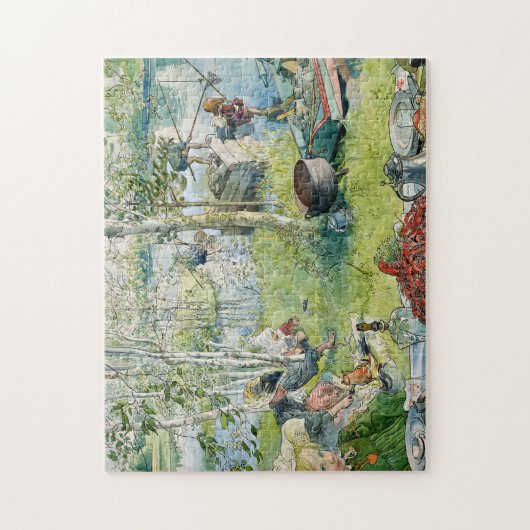 Crayfishing, 1895 by Carl Larsson Legpuzzel (Verticaal)