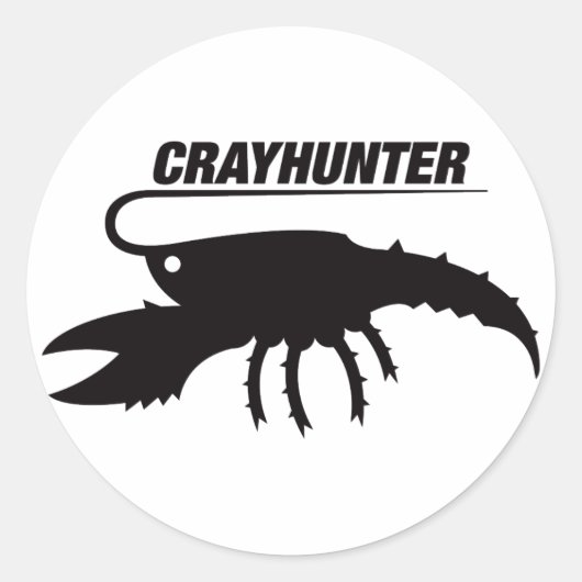 Crayhunter Ronde Sticker (Voorkant)
