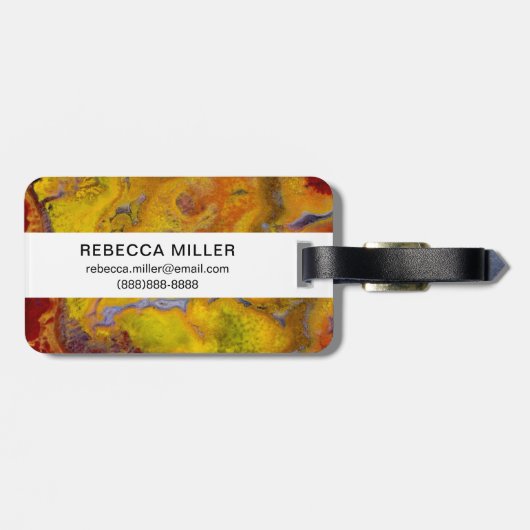 Crayola Jasper Bagagelabel (Achterkant horizontaal)