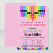 Crayola Rainbow Teacher Afstuderen Kaart (Voorkant / Achterkant)