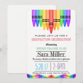 Crayola Rainbow Teacher Afstuderen Kaart (Voorkant / Achterkant)