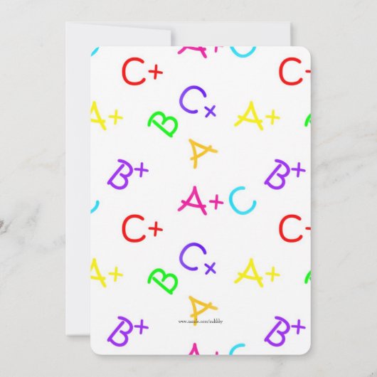 Crayola Rainbow Teacher Afstuderen Kaart (Achterkant)