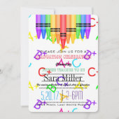 Crayola Rainbow Teacher Afstuderen Kaart (Voorkant)